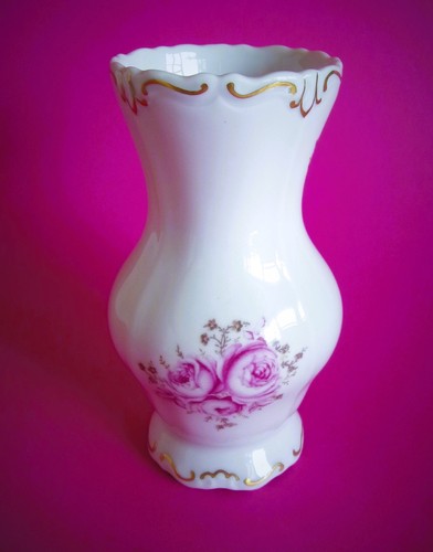 Porzellan vase rosen - porzellan-vase,