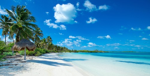 Wandbild schöner strand und - wandbild:,