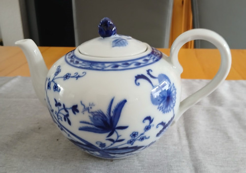 Teekanne zwiebelmuster - teekanne,