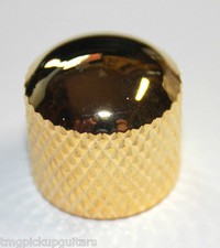 Metallknopf Dome Potiknopf Reglerknopf gold halbrund zum Stecken 6 mm