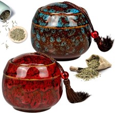 Vintage Keramik Teedose Set