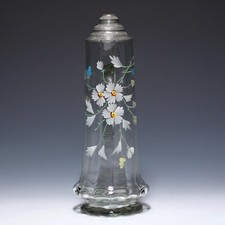 Hohe Jugendstil Glaskanne