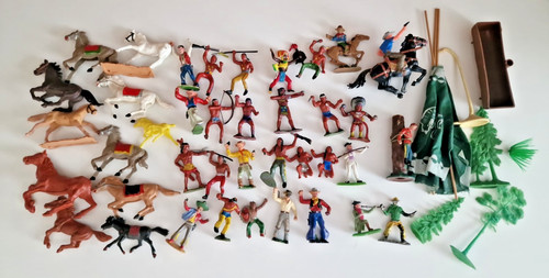Konvolut alte plastik figuren - konvolut,