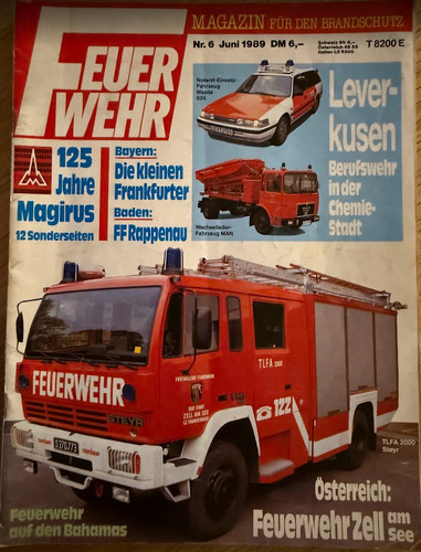 Feuerwehr magazin juni 1989 - juni,