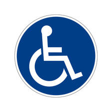 Behinderten Aufkleber