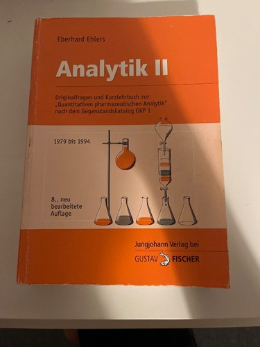 Analytik eberhard ehlers - analytik, ii
