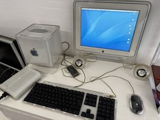 Apple Powermac G4 Cube Mit Maus,Tastatur, Lautsprecher Und Monitor -Funktioniert