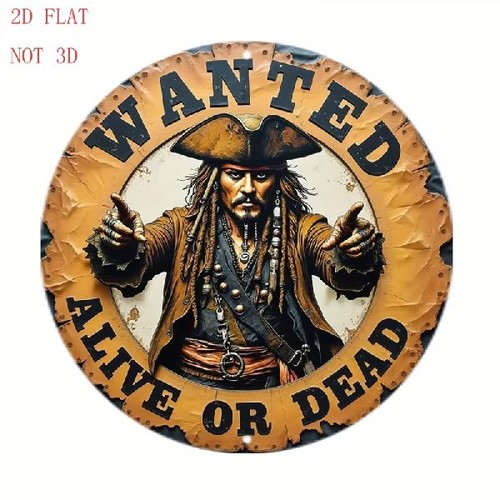 Blechschild rund captain - captain, jack