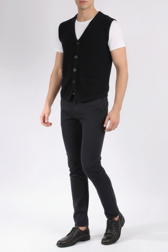 Armani marine wollweste - marine,