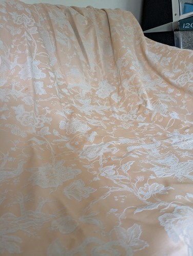 Satin brokat gardinen rosa - satin, /
