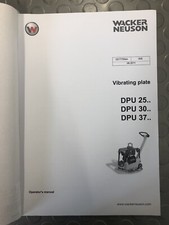 WACKER DPU25 DPU30 DPU37