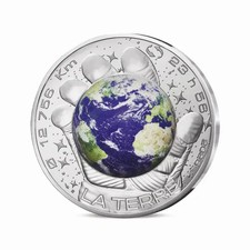 Frankreich 100 Euro 2025  Space Odyssey Pesquet  Silber Color Unz  mit OVP(2)