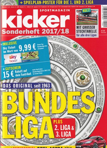 Kicker sonderheft bundesliga - -sonderheft,