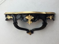 Wandkonsole antik schwarz gold - wandkonsole, schwarz-gold