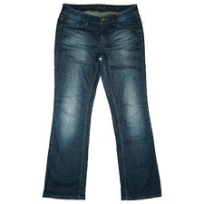ESPRIT Smart Damen Jeans Hose Straight Leg Stretch low Rise Gr 36 S W28 L32 blau
