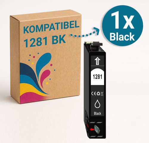 1281 black tintenpatrone - black,