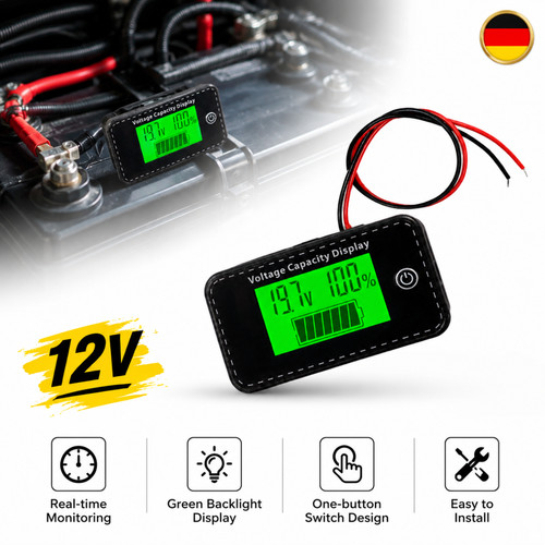 12v lcd anzeige volt monitor - lcd,