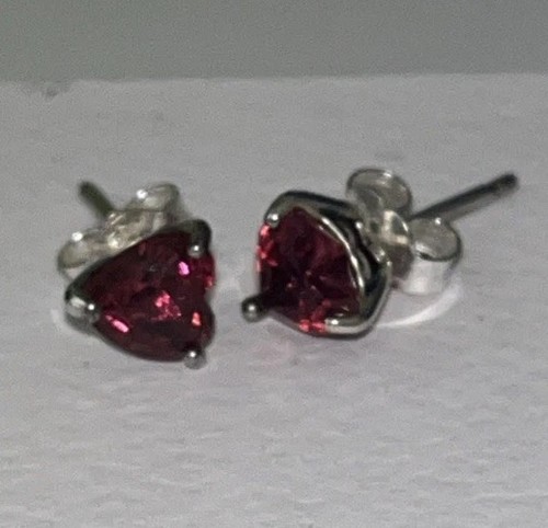 Rotes herz ohrstecker - rotes, herz-ohrstecker