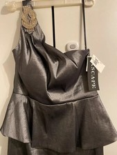 Elegant Damen Silber Metallic