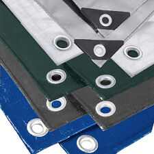 Abdeckplane Gewebeplane Schutzplane Bauplane Holz Plane Garten Ösen 3x6m #351-m5