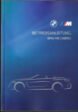 BMW M8 Cabrio Bedienungsanleitung 2024 Betriebsanleitung F91 Handbuch  BA