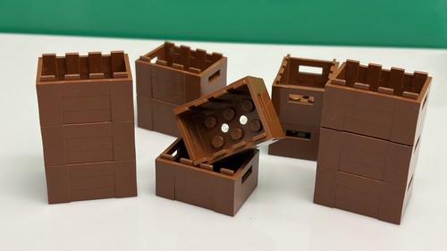 Lego box rotbraun aus - lego, x