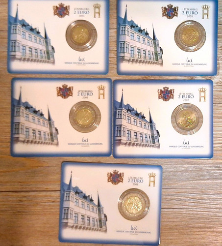 Luxemburg euro kursmünzen - luxemburg, 2
