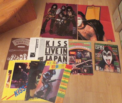 Kiss poster magazine okej - kiss, spin
