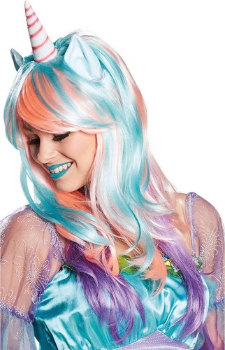 Einhorn damen perücke - einhorn,