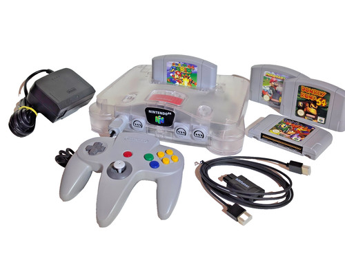 Nintendo n64 konsole clear - nintendo, 64