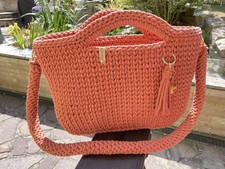 Häkeltasche Handarbeit Shopper groß 