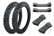 2x Heidenau Enduro M/C Reifen 2,75 x16 Zoll 46M K42 Felgenband & Schlauch Simson