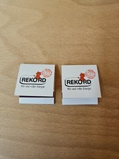 2 Streichholzbriefchen, Rekord, RBV Brennstoffvertreb GmbH, Berlin 
