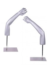 Dekoarm silbergrau mit