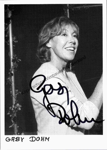 Original autogramm gaby - original, dohm