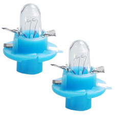 2 Stück Bax 12V 1,2W B8.4d Kunststoff Sockellampe blau    M56b