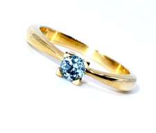 Blautopas Ring 0,20 ct