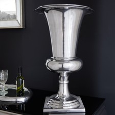 Design Vase GOAL 75cm silber