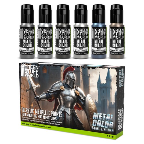Set metallischefarben silber - metallischefarben,