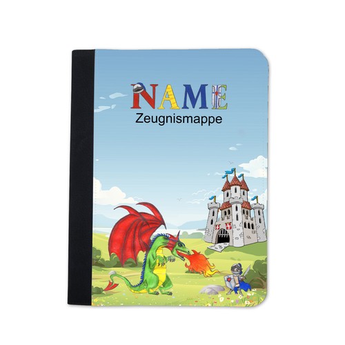 Zeugnismappe junge ritter - zeugnismappe,