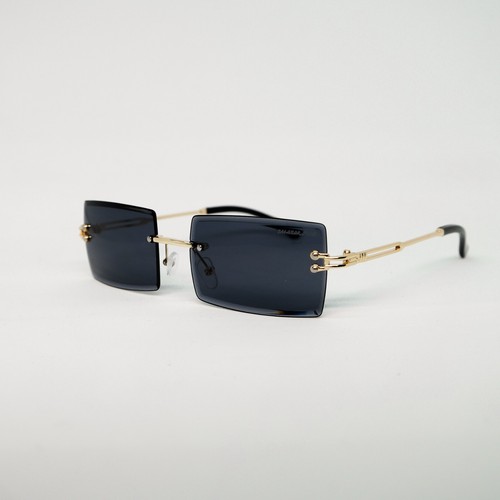 Sonnenbrille schwarz randlos - schwarz,