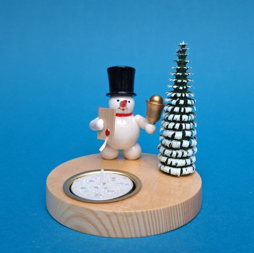 Teelichthalter schneemann bote - teelichthalter,