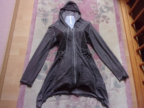 Tredy zipfel long jacke - long,