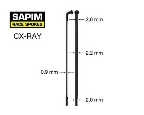 Sapim aero messerspeiche - 1x,