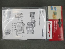 Auhagen TT/H0 42 641 Bausatz 2 Bauwagen 4 Mobiltoiletten ungebaut in OVP