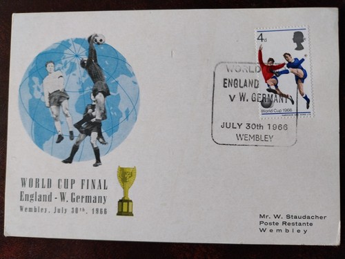 1966 postkarte mit england - postkarte,