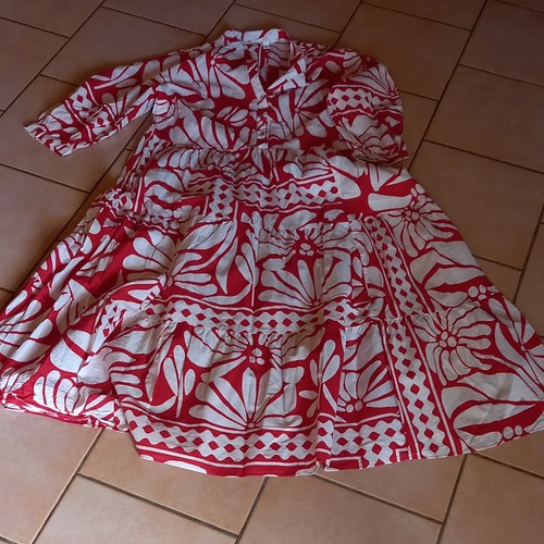Maxikleid lang rot weiß - h&m,