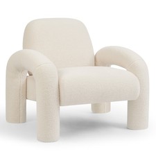 Makika Loungesessel Einzelsofa Boucle Armlehnstuhl Relaxsessel Polstersessel