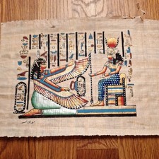 Ägyptisches Bild auf Papyrus 