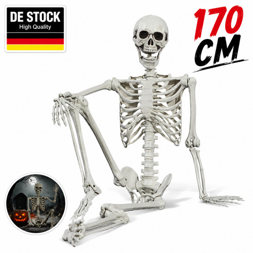 Lebensgroß skelett halloween - lebensgroß,